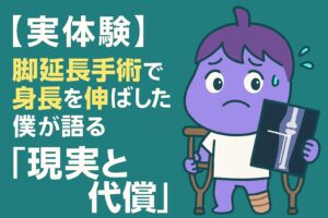 【実体験】脚延長手術で身長を伸ばした僕が語る「現実と代償」🦴｜おなすなブログ｜理学療法士が伝えるカラダと健康の話